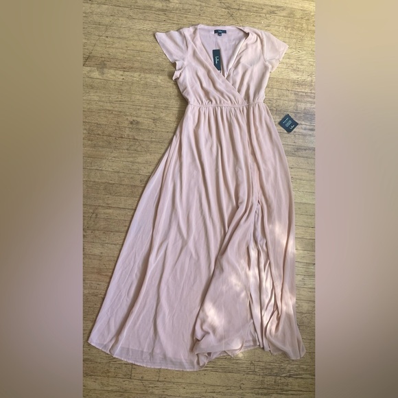 Lulus Lost In The Moment dress in blush new with tags size large - Picture 1 of 9